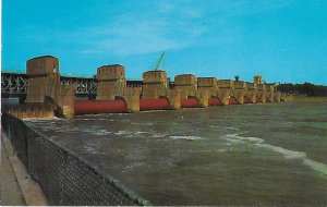 Roller Dam & Locks at Davenport Iowa & Rock Island Illinois