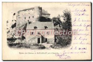 Postcard Ancient Ruins Chateau de Banassat near Chamtelle