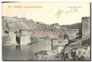 Postcard Old Toledo San Martin Puente