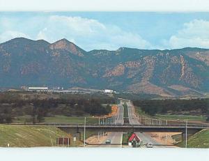 Pre-1980 US 85 & 87 HIGHWAY Usaf Academy - Colorado Springs Colorado CO J8149