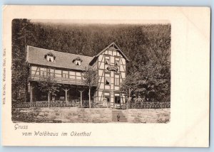 Germany Postcard Greetings from the Waldhaus in Okerthal c1905 Unposted