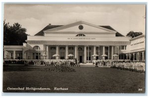 1927 Baltic Sea Resort Heiligendamm Kurhaus Germany RPPC Photo Postcard