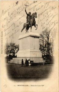 CPA MONTPELLIER - Statue de Louis XIV (510454) 