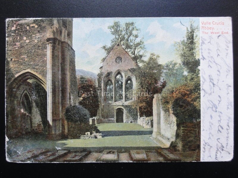 Denbighshire: Valle Crucis Abbey c1904 (PM) LLANGOLLEN DUPLEX (472)