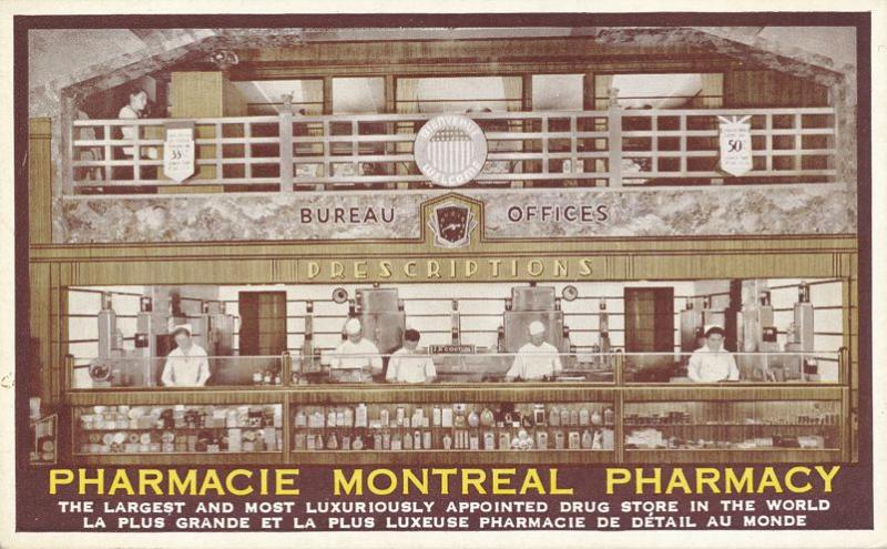 Pharmacy World's Most Luxuriously Appointed Drug Store Montreal QC Quebec Canada