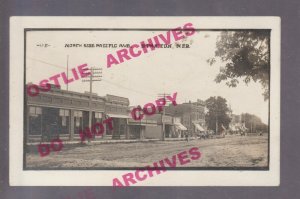 Stanton NEBRASKA RPPC 1911 MAIN STREET nr Pilger Norfolk West Point Madison NE