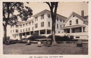 Maine Cape Porpoise Langsford House 1947 Real Photo RPPC