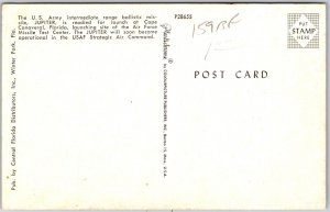 US Army Intermediate-Range Ballistic Missile Jupiter Canaveral Florida Postcard