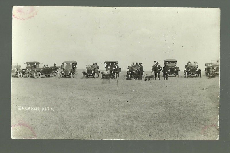 Enchant AB CANADA RP c1910 LAND TOUR? AUTO RALLY nr Lethbridge Scandia Taber 