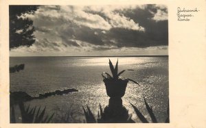 Croatia Ragusa Dubrovnik Pension Srebreno seascape panorama photo postcard