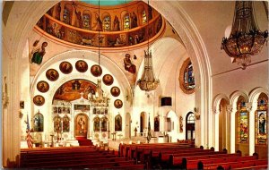 Florida Tarpon Springs St Nicholas Greek Orthodox Church Interior 1973