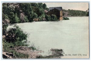 1909 View The Old Mill Iowa City Marshalltown Iowa IA Posted Antique Postcard