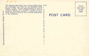 The Merchandise Mart Chicago Illinois linen postcard