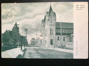 Vintage Postcard 1906 Pacific Avenue Atlantic City New Jersey