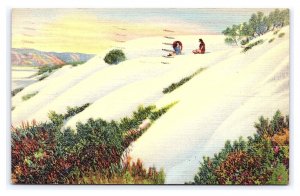 Postcard The Great White Sands National Monument Near Alamogordo NM c1940