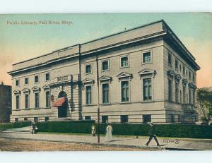 Divided Back LIBRARY SCENE Fall River Massachusetts MA hs2842