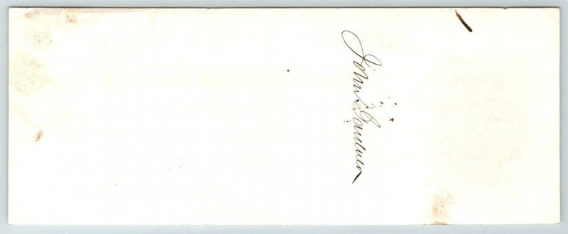 1862  Authentic Civil War Era  Boston Massachusetts Receipt     7 x 2.5