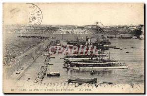 Old Postcard Algeria oran The Mole and the torpedo station