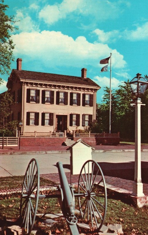 Vintage Postcard Abraham Lincoln's Home 8Th & Jackson St. Springfield Illinois