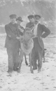 Postcard RPPC C-1910 Washington men young elk 23-11772