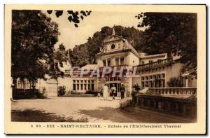 Postcard Old Saint Nectaire Entree of Thermal & # 39Etablissement