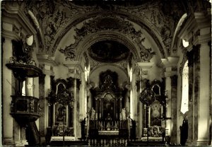 RPPC Interior St Michael's Parish Church Italy Real Photo Postcard