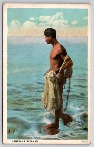 Hawaiian Fisherman Hawaii Territory  Postcard E39