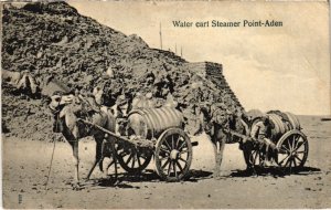 PC STEAMER POINT ADEN WATER CART ETHNIC TYPES YEMEN (a32126)