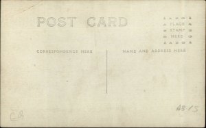 US Navy Battleship USS Florida Steaming c1910 Real Photo Postcard