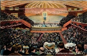 Interior of Auditorium, Ocean Grove NJ c1910 Vintage Postcard R15