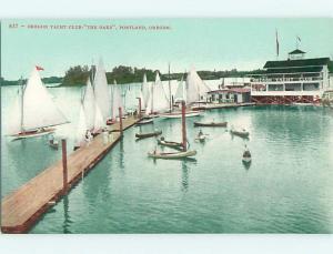 Unused Divided-Back YACHT CLUB BUILDING - THE OAKS Portland OR t5498-49