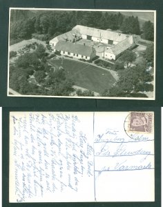 Denmark. Postcard. 1950. Photocard. Four-length Farm