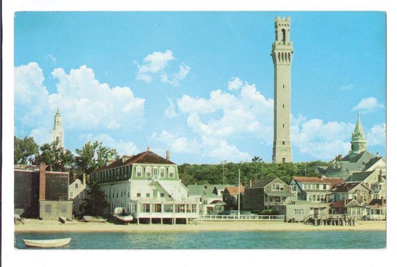 Cape Cod MA Waterfront Provincetown Vintage Postcard