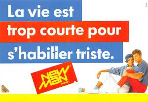 New Man Jeans Adversting Postcard