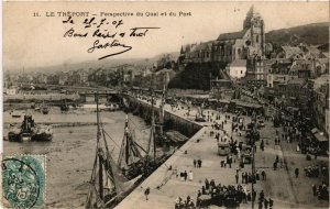 CPA Le TRÉPORT-Perspective du Quai et du Port (348230)