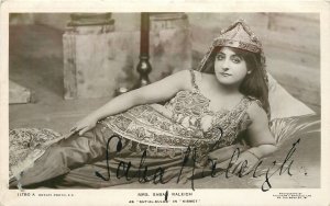 Postcard RPPC C-1910 Saba Raleigh Stage Actress autograph Rotary 23-9535