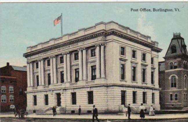 Vermont Burlington POst Office 1912