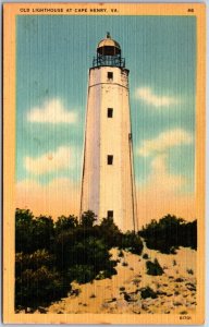VINTAGE POSTCARD THE OLD LIGHTHOUSE AT CAPE HENRY VIRGINIA