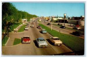 c1960 U.S. Highway 90 Mississippi Gulf Coast Spanish Trail Jackson MS Postcard