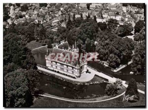 Postcard Modern aerial Touraine the Chateaux of the Loire Azay le Rideau Indr...