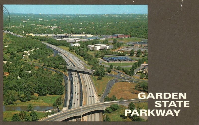 Vintage Postcard c1970's Coastal Path Garden State Parkway Highway New Jersey NJ