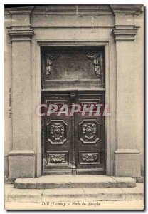 Old Postcard Die Drome Temple door