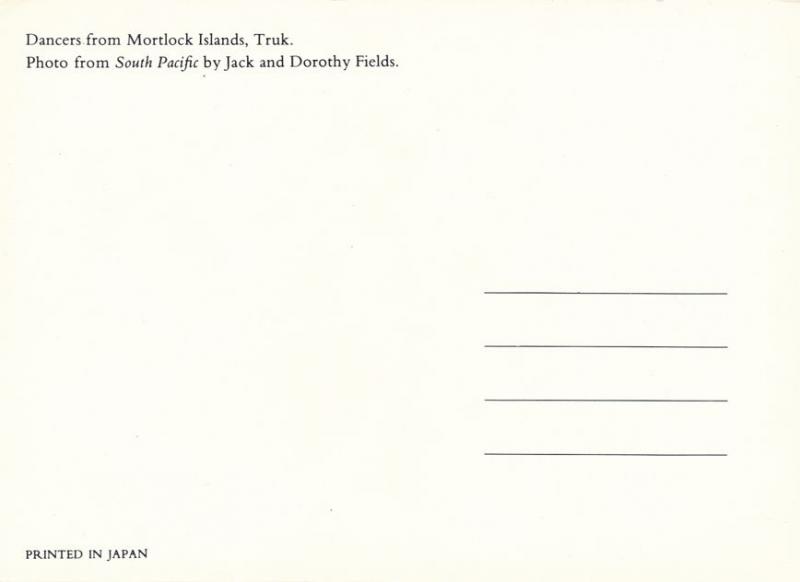 Stick Dancers - Boys from Mortlock Islands - Chuuk (Truk) Micronesia