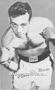 Paddy De Marco Boxing Non Postcard Backing 