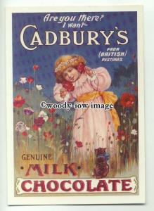 ad0264 - Cadburys Chocolate - Little Girl With Kitten - Modern Advert Postcard