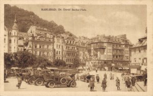 Czech Republic Karlovy Vary Karlsbad Dr David Becher Platz Postcard 08.11