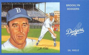 Sal Maglie Brooklyn Dodgers Baseball Unused 