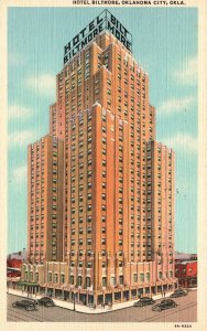 Vintage Postcard 1943 Hotel Biltmore Oklahoma City Mid-Continent News Co. Pub.