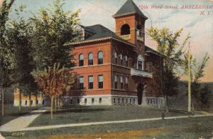 AMSTERDAM NEW YORK NY~FIFTH WARD SCHOOL~1908 POSTCARD