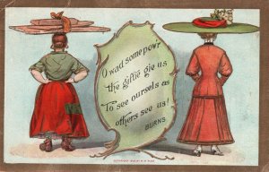 Vintage Postcard 1908 O Wad Some Power The Giftie Give Us - Comic Card